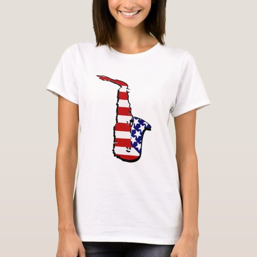 T-shirt Saxophone Americana (Devant)
