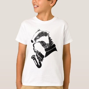 T-shirt Saxophone Badger