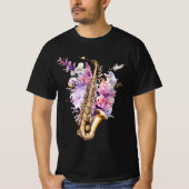 T-shirt Saxophone- Colorful graffiti (Devant)