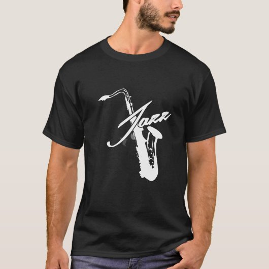 T-shirt Saxophone de jazz (Devant)