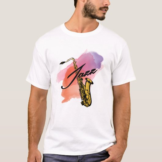 T-shirt Saxophone de jazz (Devant)