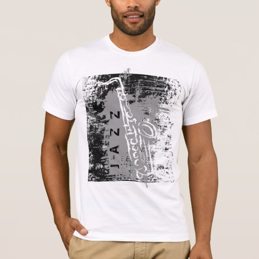 T-shirt Saxophone de jazz (Devant)