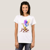 T-shirt Saxophone de jazz (Devant entier)