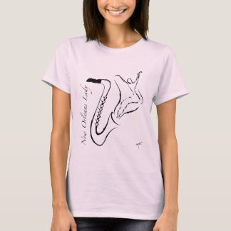 T-shirt Saxophone. des dames T. de la Nouvelle-Orléans
