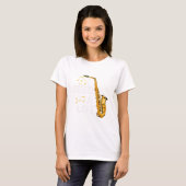 T-shirt Saxophone drôle (Devant entier)