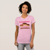 T-shirt Saxophone drôle de chocolat (Devant entier)