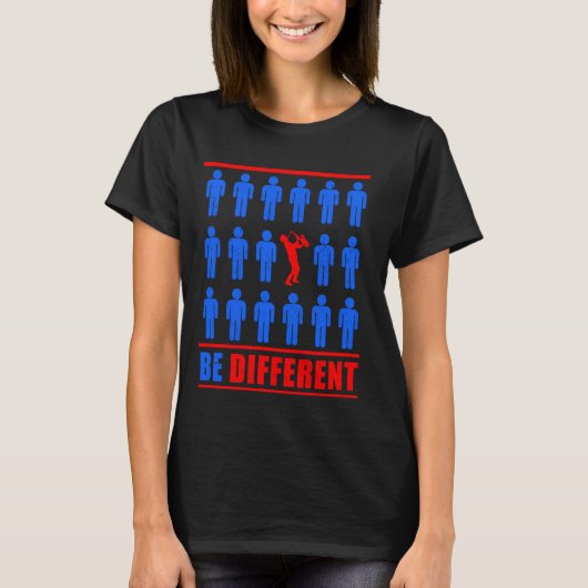 T-shirt Saxophone - Être différent (Devant)