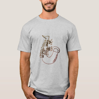 T-shirt saxophone fingering