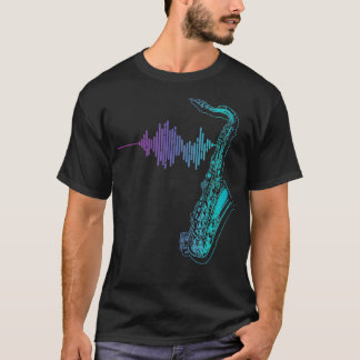 T-shirt Saxophone Heartbeat