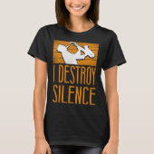 T-shirt Saxophone I Destroy Silence (Devant)