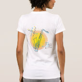 T-shirt Saxophone Illustration Cool Art moderne Saxophonis (Dos)