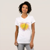 T-shirt Saxophone Illustration Cool Art moderne Saxophonis (Devant entier)