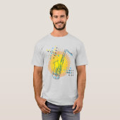 T-shirt Saxophone Illustration Cool Art moderne Saxophonis (Devant entier)
