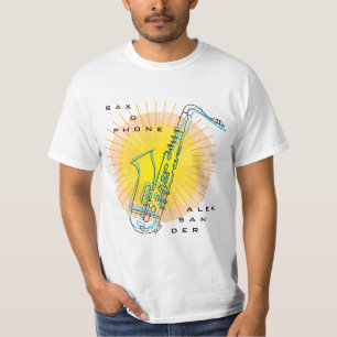 T-shirt Saxophone Illustration Cool Art moderne Saxophonis