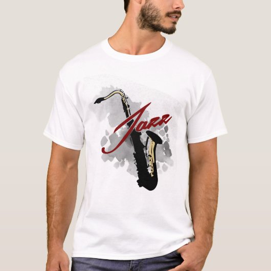 T-shirt Saxophone Jazz (Devant)