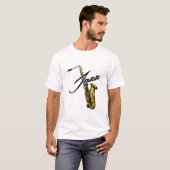 T-shirt Saxophone Jazz (Devant entier)