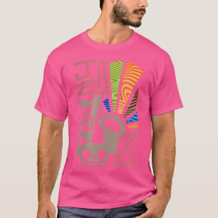 T-shirt Saxophone Jazz féminin