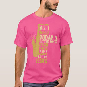 T-shirt Saxophone Jésus Jazz Music Musician Saxophoniste
