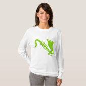 T-shirt Saxophone - Martian Green (Devant entier)