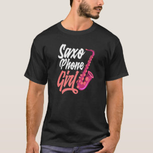 T-shirt Saxophone Player Saxophoniste Saxophone Girl