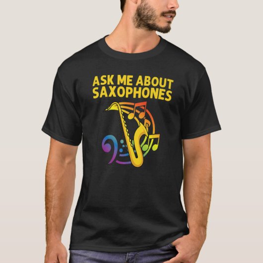 T-shirt Saxophone Pour Hommes Femme Reed Instrument 2 (Devant)