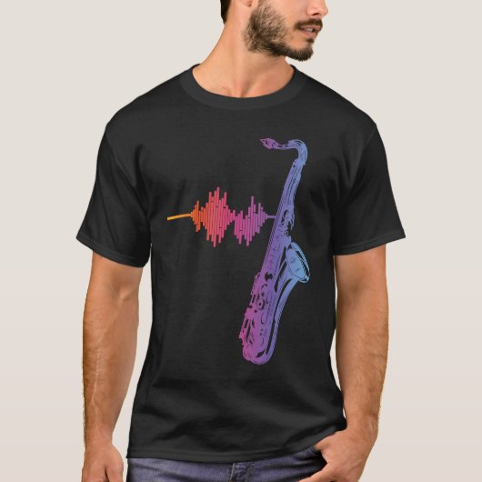 T-shirt Saxophone Reeds Sound Frequency Saxophonist Mouthp (Devant)