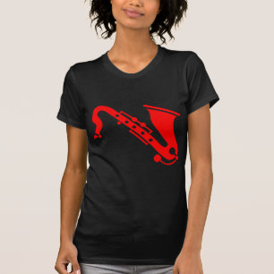 T-shirt Saxophone - Rouge
