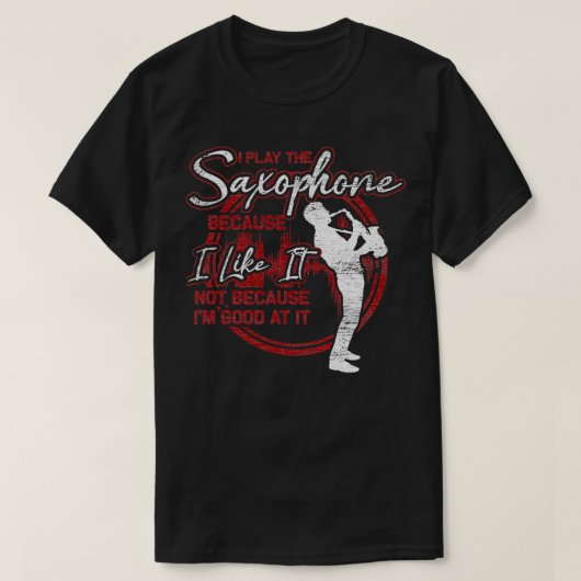 T-shirt Saxophone Saxophoniste Marching Band Rétro (Design devant)
