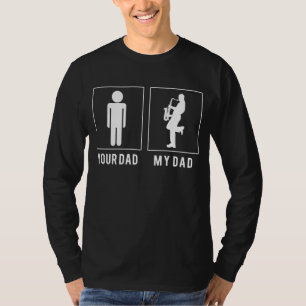 T-shirt Saxophone Serenade : Mes papas Melodies Super !