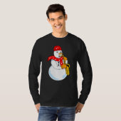 T-shirt Saxophone Snowman (Devant entier)