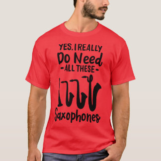 T-shirt Saxophone Types 2