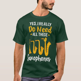 T-shirt Saxophone Types 3