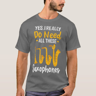 T-shirt Saxophone Types 3