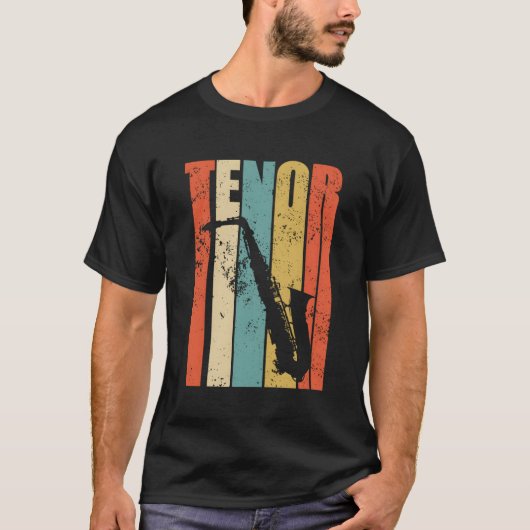 T-shirt Saxophone vintage (Devant)