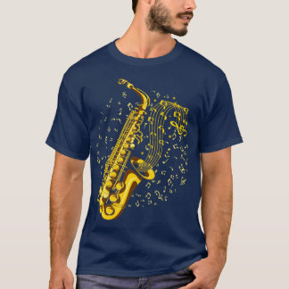 T-shirt Saxophoniste de jazz Sax musicien saxophone