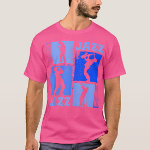 T-shirt Saxophoniste Jazz Musicien Musique Bleue