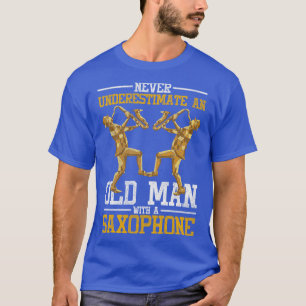 T-shirt Saxophoniste musicien de jazz retraité Citation Sa
