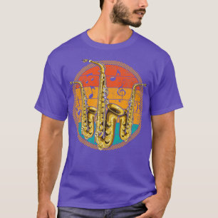 T-shirt Saxophoniste vintage