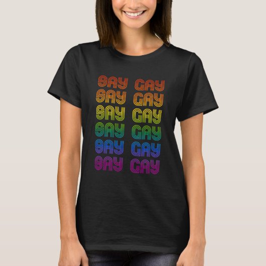 T-Shirt SAY GAY (Devant)