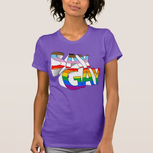 T-Shirt SAY GAY (Devant)