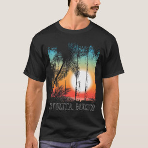 T-shirt Sayulita Mexico Beach Palms Vacances Surf Sundown