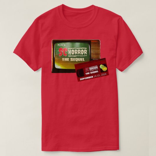 T-SHIRT SC HORROR CONVENTION LE SEQUEL (Design devant)