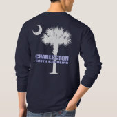 T-shirt SC Palmetto & Croissant (Charleston) (Dos)