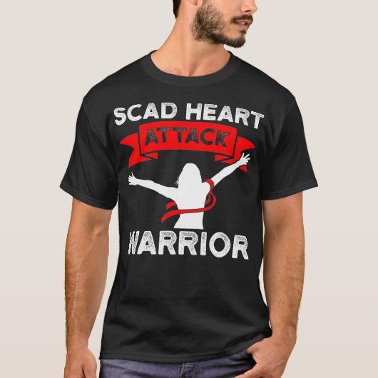T-shirt SCAD Attaque cardiaque Survivor Pride Guerrier Sen (Devant)