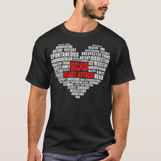 T-shirt SCAD Heart Attack Survivor Pride Warrior Awareness