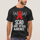 T-shirt SCAD Heart Attack Survivor Survive Warrior Awarene (Devant)