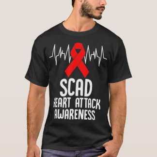 T-shirt SCAD Heart Attack Survivor Survive Warrior Awarene