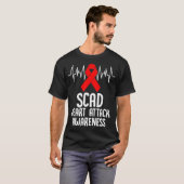 T-shirt SCAD Heart Attack Survivor Survive Warrior Awarene (Devant entier)