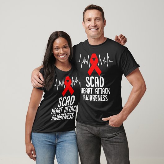 T-shirt SCAD Heart Attack Survivor Survive Warrior Awarene (Unisexe)