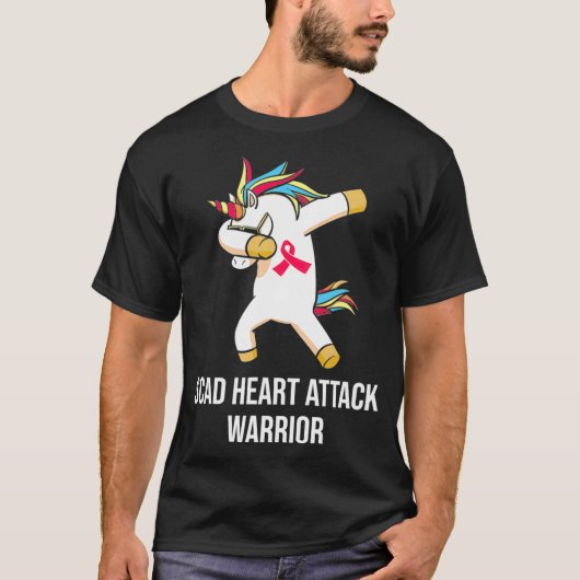 T-shirt SCAD Heart Attack Survivor Unicorn Guerrier Lauréa (Devant)